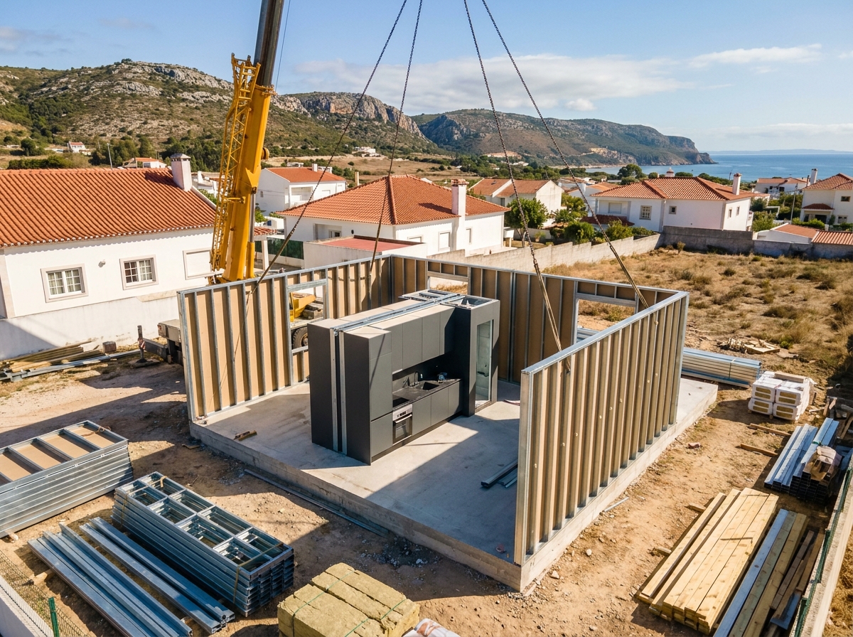 Construcao modular lsf - Casas em LSF
